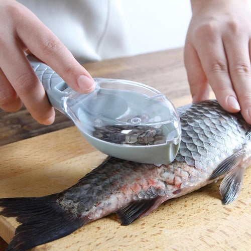 Fish scale brush scraper kitchen cooking