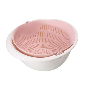 Kitchen Drain Basket Bowl Rice Washing Colander